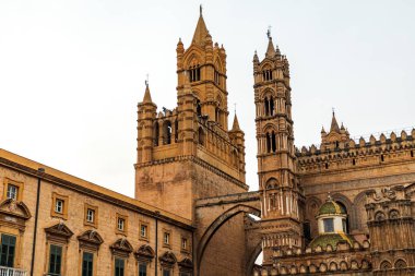 İtalya, Sicilya, Palermo ili, Palermo. Palermo Katedrali, bir Unesco Dünya Mirası Alanı, 1184 yılında inşa edilmiştir..