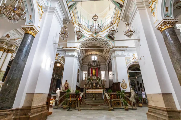 Italia Sicilia Provincia Palermo Gangi Abril 2019 Interior Chiesa Della — Foto de Stock