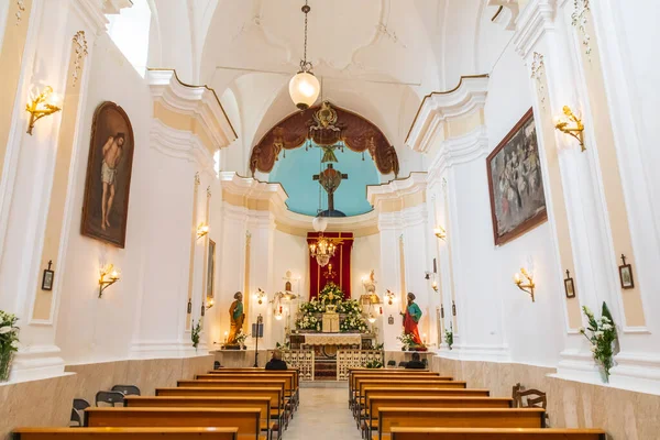 Italia Sicilia Provincia Enna Centuripe Abril 2019 Interior Chiesa Sacramento — Foto de Stock