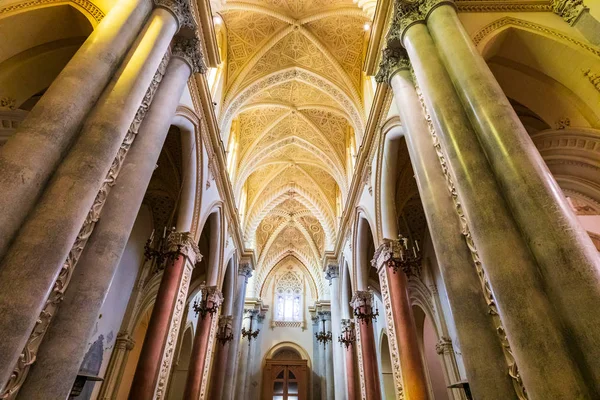 Itália Sicília Província Trapani Erice Interior Chiesa Madre Construído 1314 — Fotografia de Stock