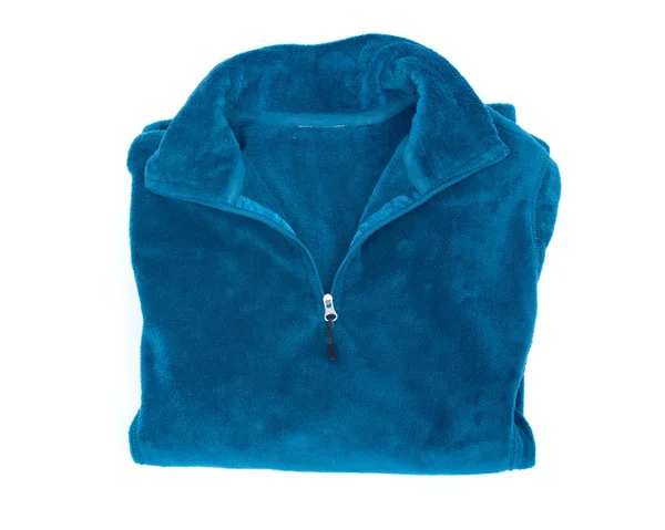 Blue polyester sweater — Stock Photo, Image