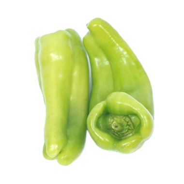Olgun organik yeşil biber 