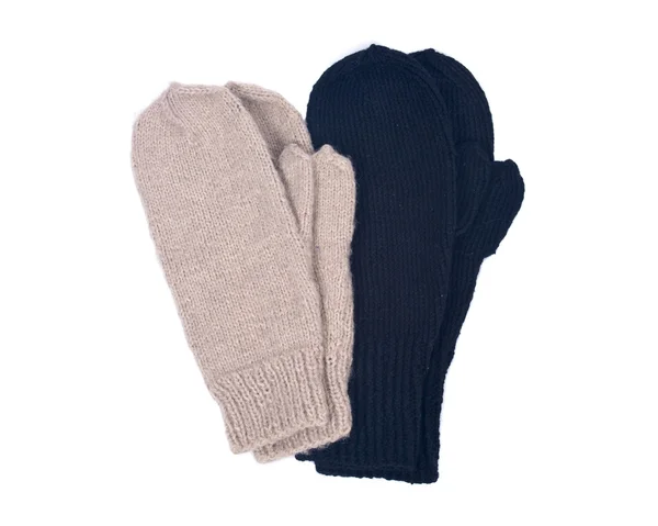 Πλεκτή ζακέτα με μαλλί γάντια — Φωτογραφία Αρχείου