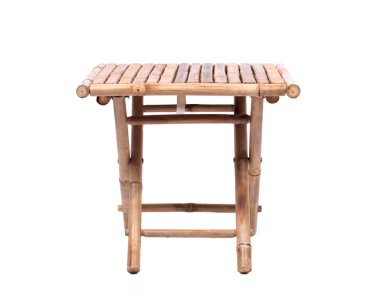 Doğal bambu portatif masa