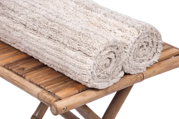 Cotton linen cut pile rug