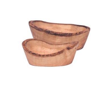 Zeytin ahşap dalgalı RIM kase