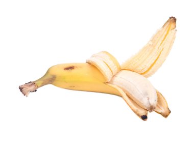 Soyulmuş organik muz