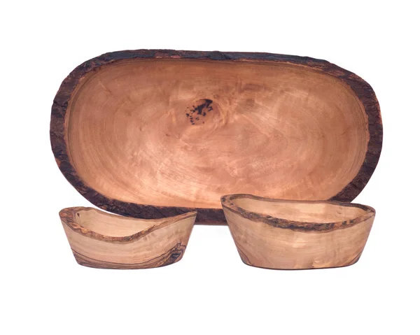 Olive wood wavy rim bowl