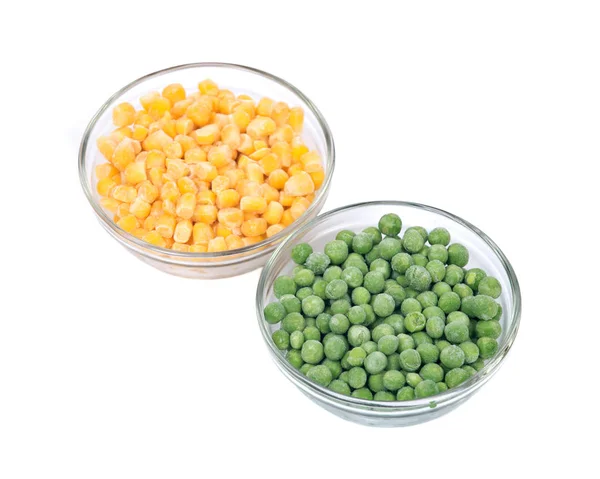 Guisantes y maíz orgánicos congelados —  Fotos de Stock