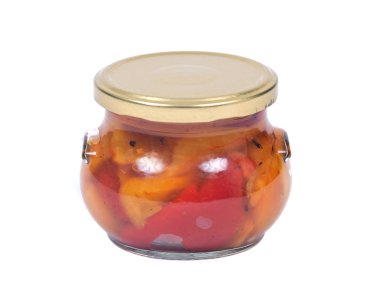 Kavrulmuş ateş sarı ve kırmızı biber