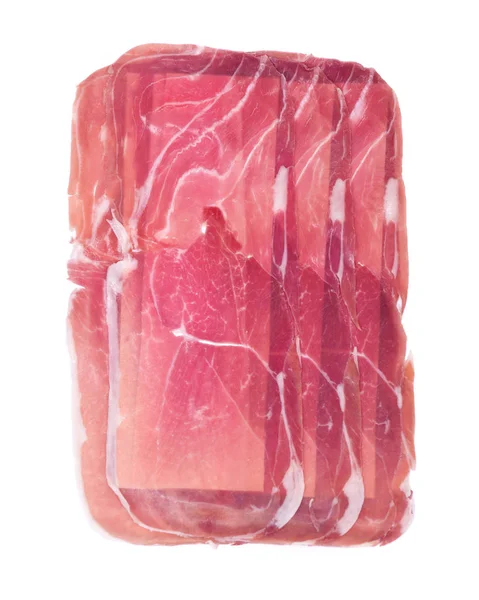 Benfri skivad italiensk skinka prosciutto — Stockfoto