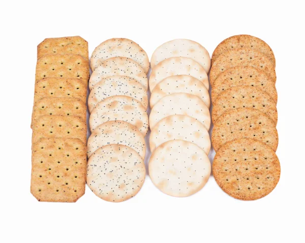 Assortment of crackers — Stock Photo, Image