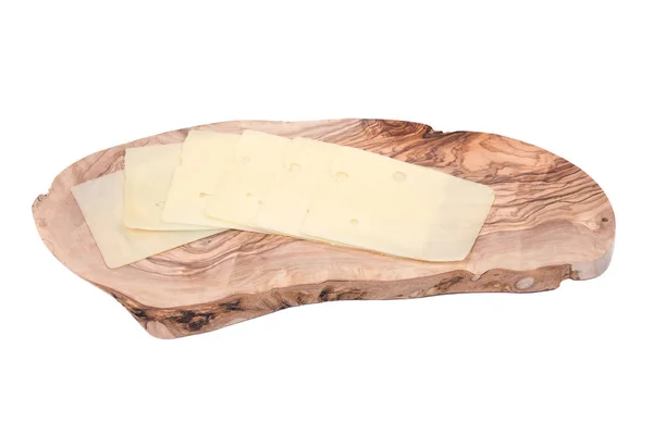 Geschnittener Schweizer Bio-Käse — Stockfoto