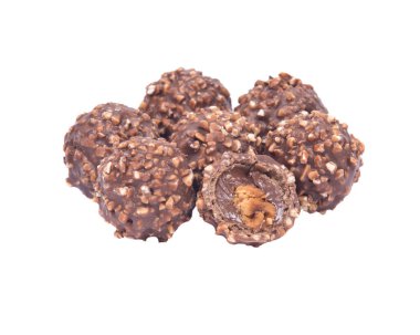 Lüks çikolatalı pralin yuvarlak