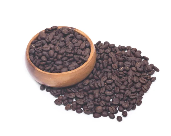 有机介质黑暗烘焙咖啡豆 — 图库照片