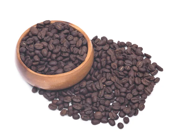 Grãos de café torrados escuros médios orgânicos — Fotografia de Stock