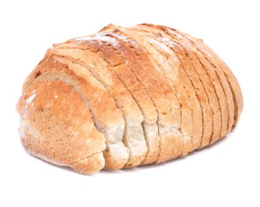 Huysuz ülke stil organik Fransız ekmeği yuvarlak dilimlenmiş