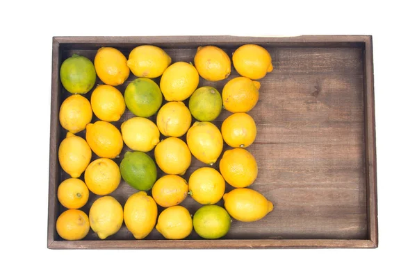 Limes et citrons biologiques mûrs — Photo