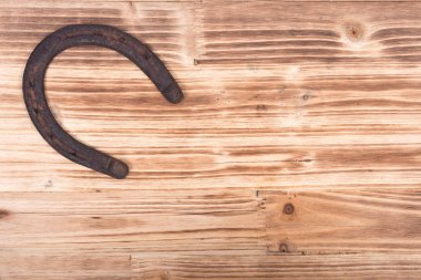 Eski paslı vintage iyi şanslar at nalı