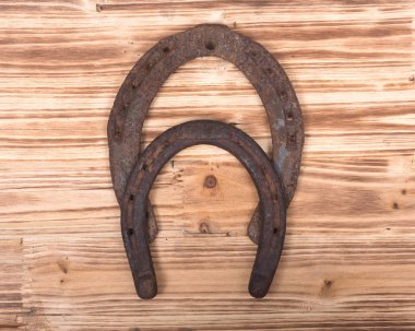 Eski paslı vintage iyi şanslar at nalı