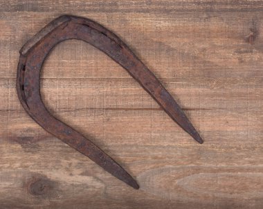 Eski paslı vintage iyi şanslar at nalı