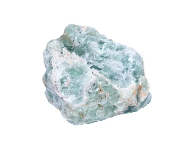 Pezzo naturale di fluorite verde grezza — Foto Stock