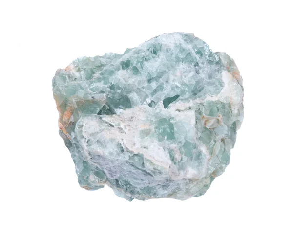 Pezzo naturale di fluorite verde grezza — Foto Stock