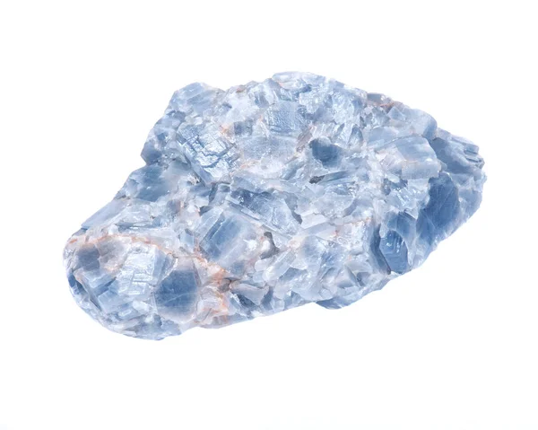 Pezzo naturale di cianite bianca blu grezza — Foto Stock