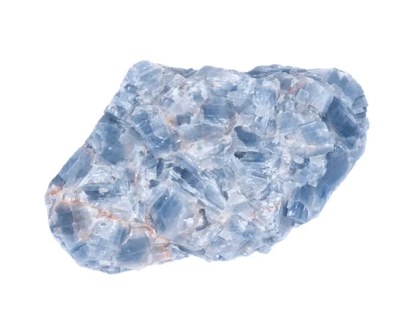 原始的蓝白色蓝晶石天然块 — 图库照片