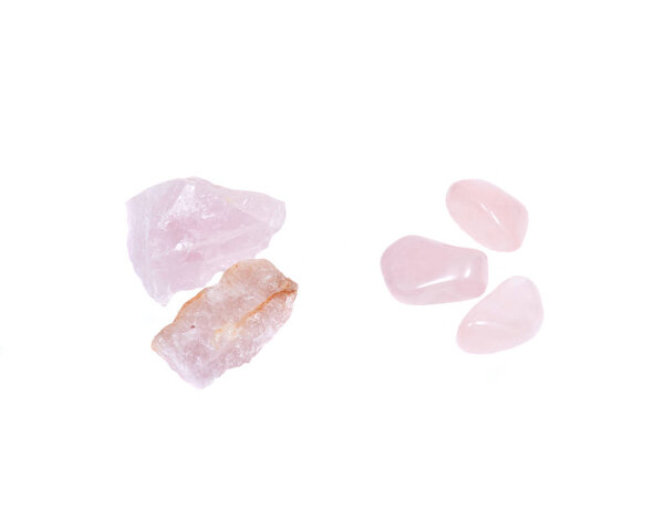 Rose quartz chunks