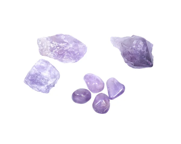 天然紫晶宝石 — 图库照片