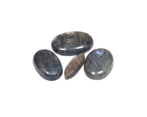 Labradorite cabochons free-form — Fotografie, imagine de stoc