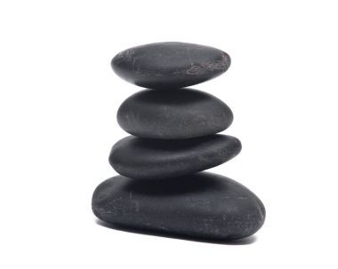 Süper parlak siyah nehir çakıl