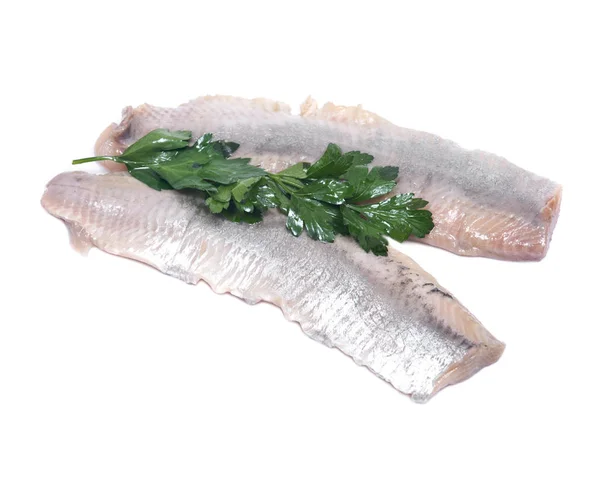 Matjes herring fillets with parsley — Stock Photo, Image