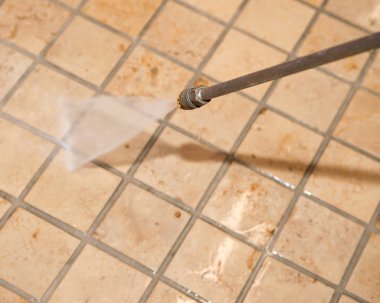 Temizlik mermer zemin basıncı