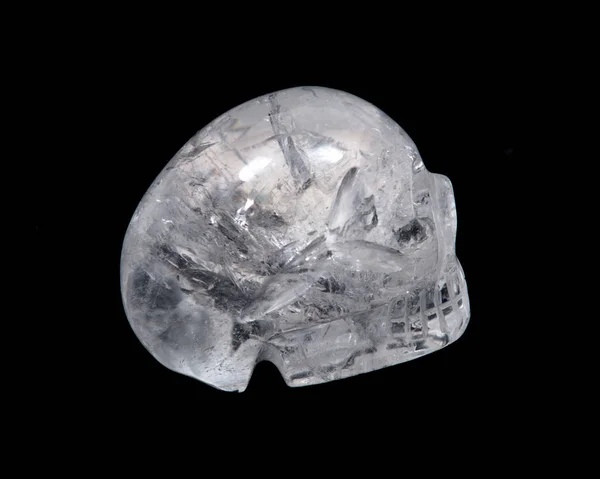 Világos kvarc koponya szivárvány — Stock Fotó