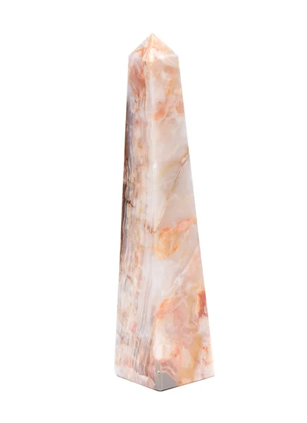 Polerad multicolor snidade onyx obelisk — Stockfoto