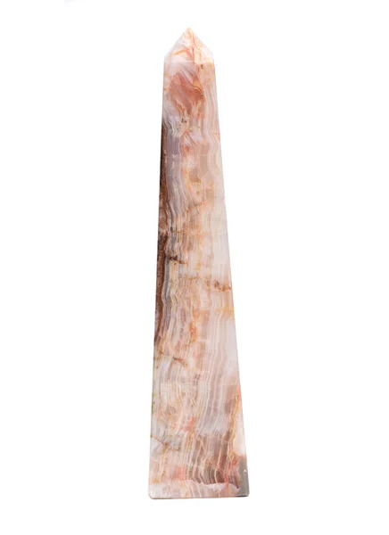 Polished multicolor carved onyx obelisk — Stock Photo, Image