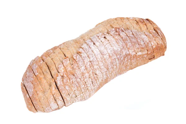 피 각 질의 ciabatta 유기 이탈리아 빵을 슬라이스 — 스톡 사진