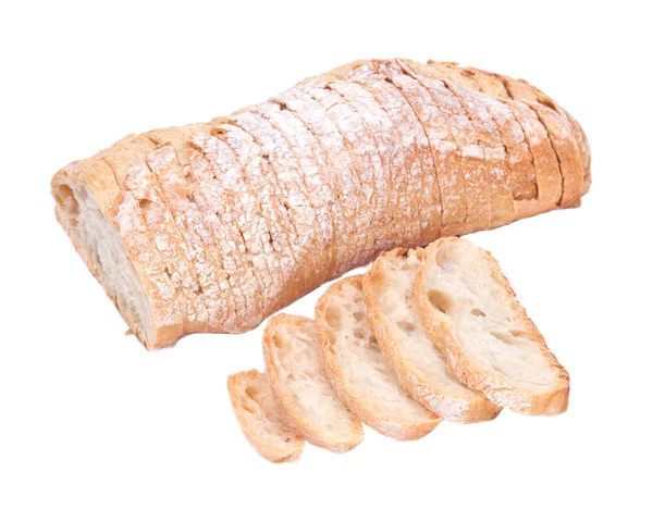 Affettato croccante ciabatta pane biologico italiano — Foto Stock