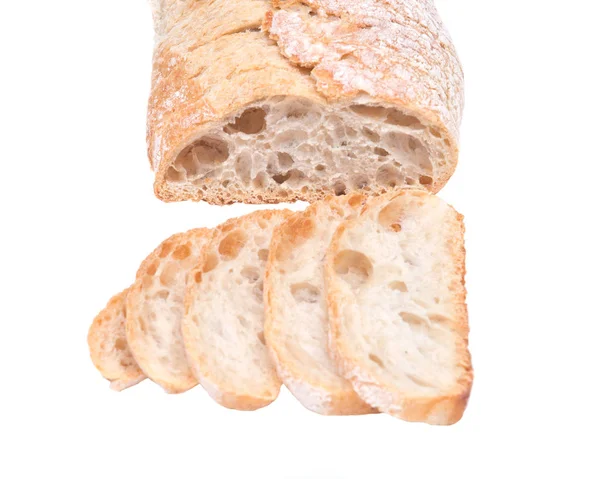 Affettato croccante ciabatta pane biologico italiano — Foto Stock