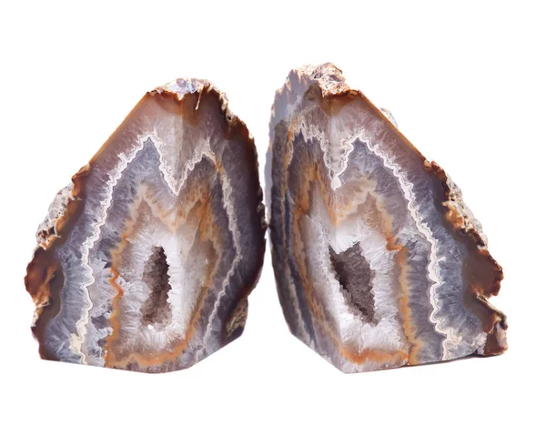 Kısmen parlak çok renkli akik Jeod crystaline druzy Merkezi ile