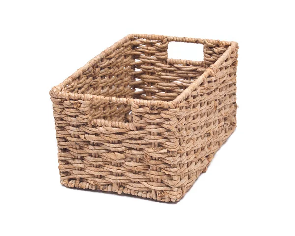 Vintage seagrass storage basket — Stock Photo, Image