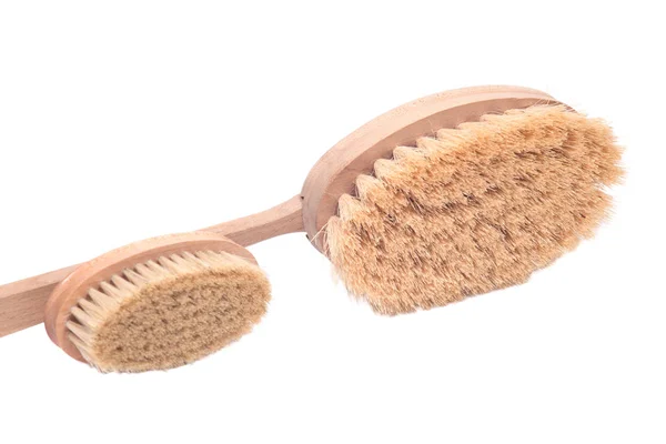 Escovas naturais de corpo e rosto de fibra tampico — Fotografia de Stock