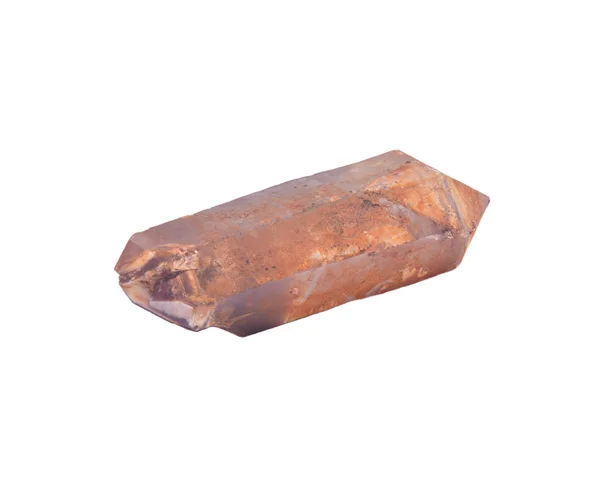 Large saturated double terminated lithium quartz point from Brazil — Stock Photo, Image