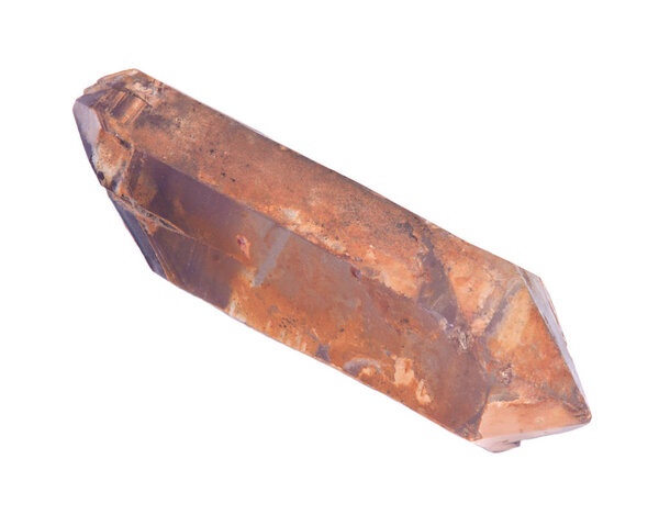 Большая насыщенная двойная точка литиевого кварца из Бразилии
