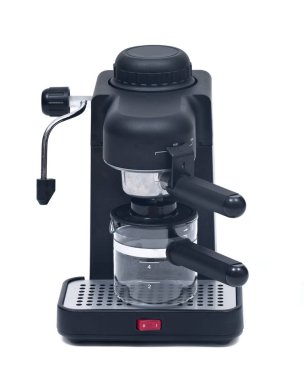 Siyah espresso makinesi