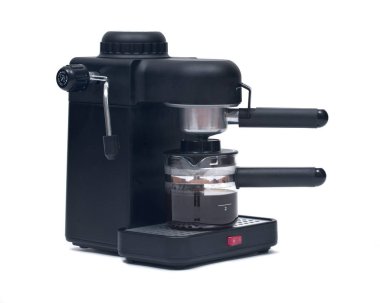 Siyah espresso makinesi