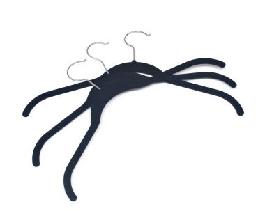 Vintage kumaş kaplı plastik askı