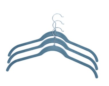 Vintage kumaş kaplı plastik askı